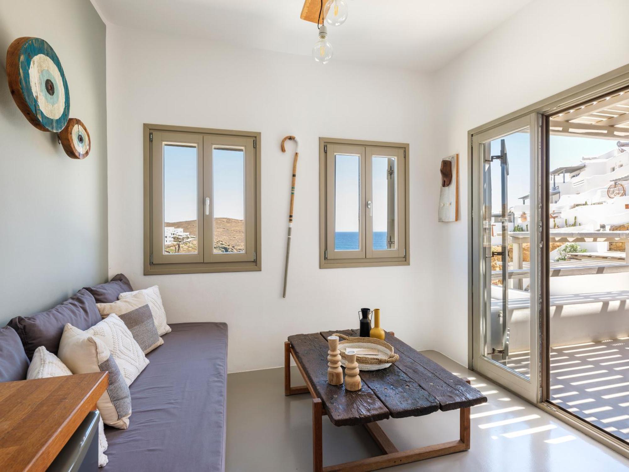 Sea Rock & Sky Private Mykonos Residence Merchia Beach Eksteriør billede