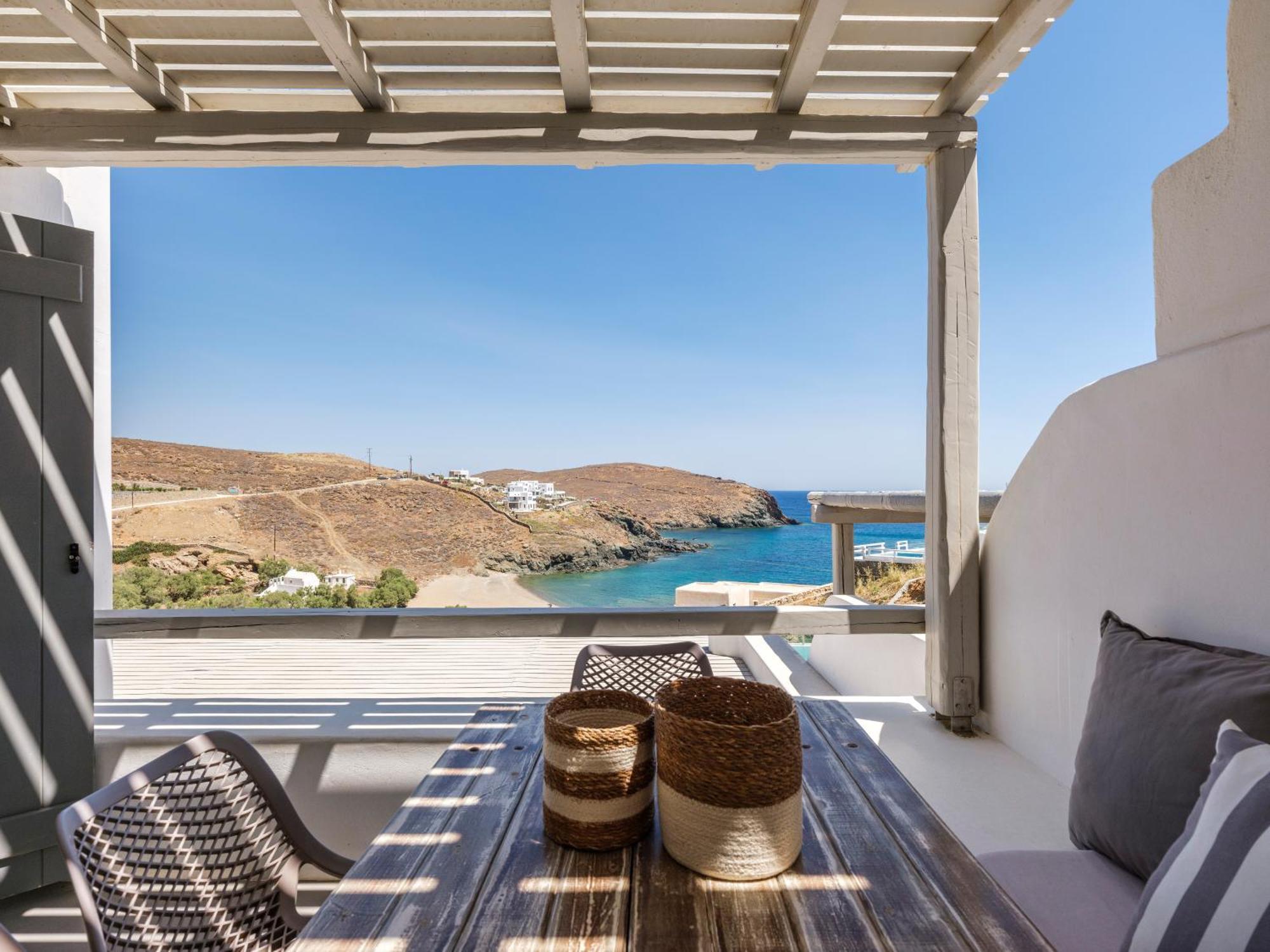 Sea Rock & Sky Private Mykonos Residence Merchia Beach Eksteriør billede