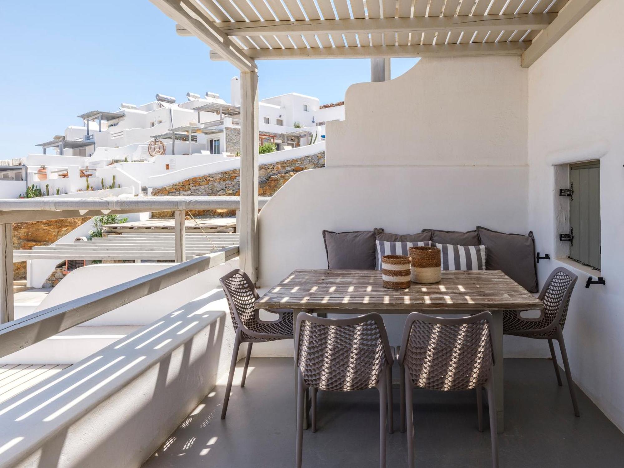 Sea Rock & Sky Private Mykonos Residence Merchia Beach Eksteriør billede