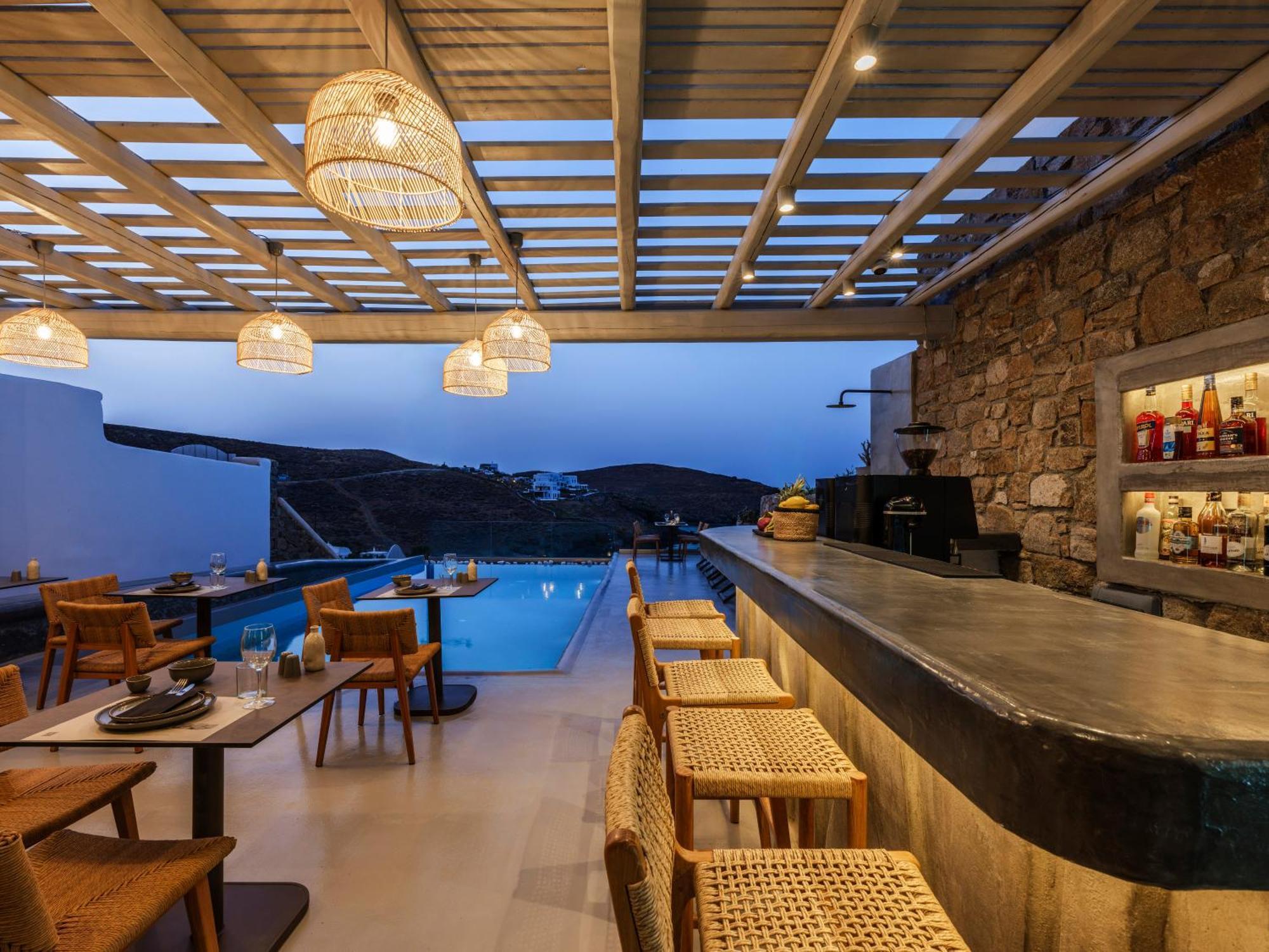 Sea Rock & Sky Private Mykonos Residence Merchia Beach Eksteriør billede