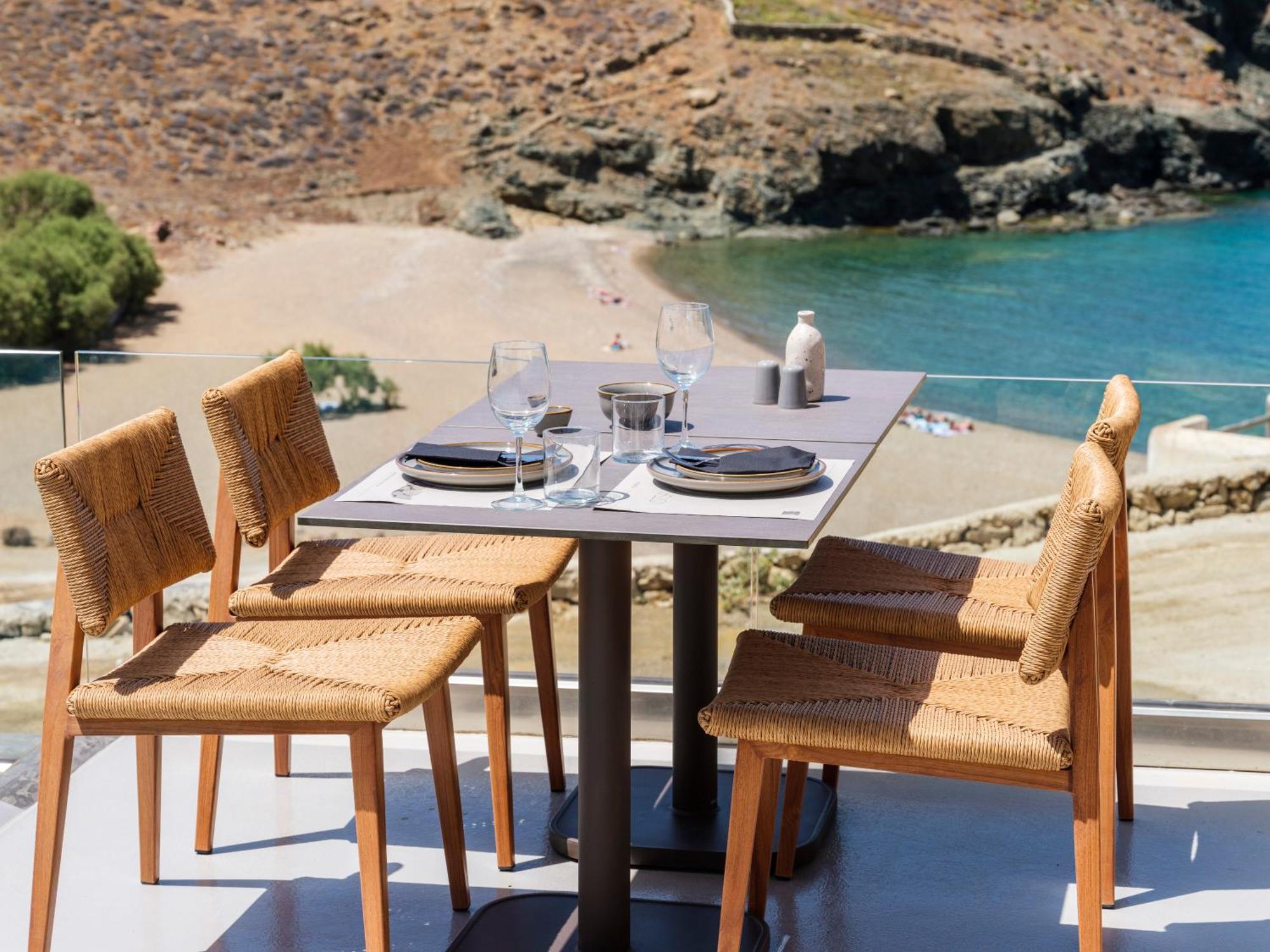 Sea Rock & Sky Private Mykonos Residence Merchia Beach Eksteriør billede