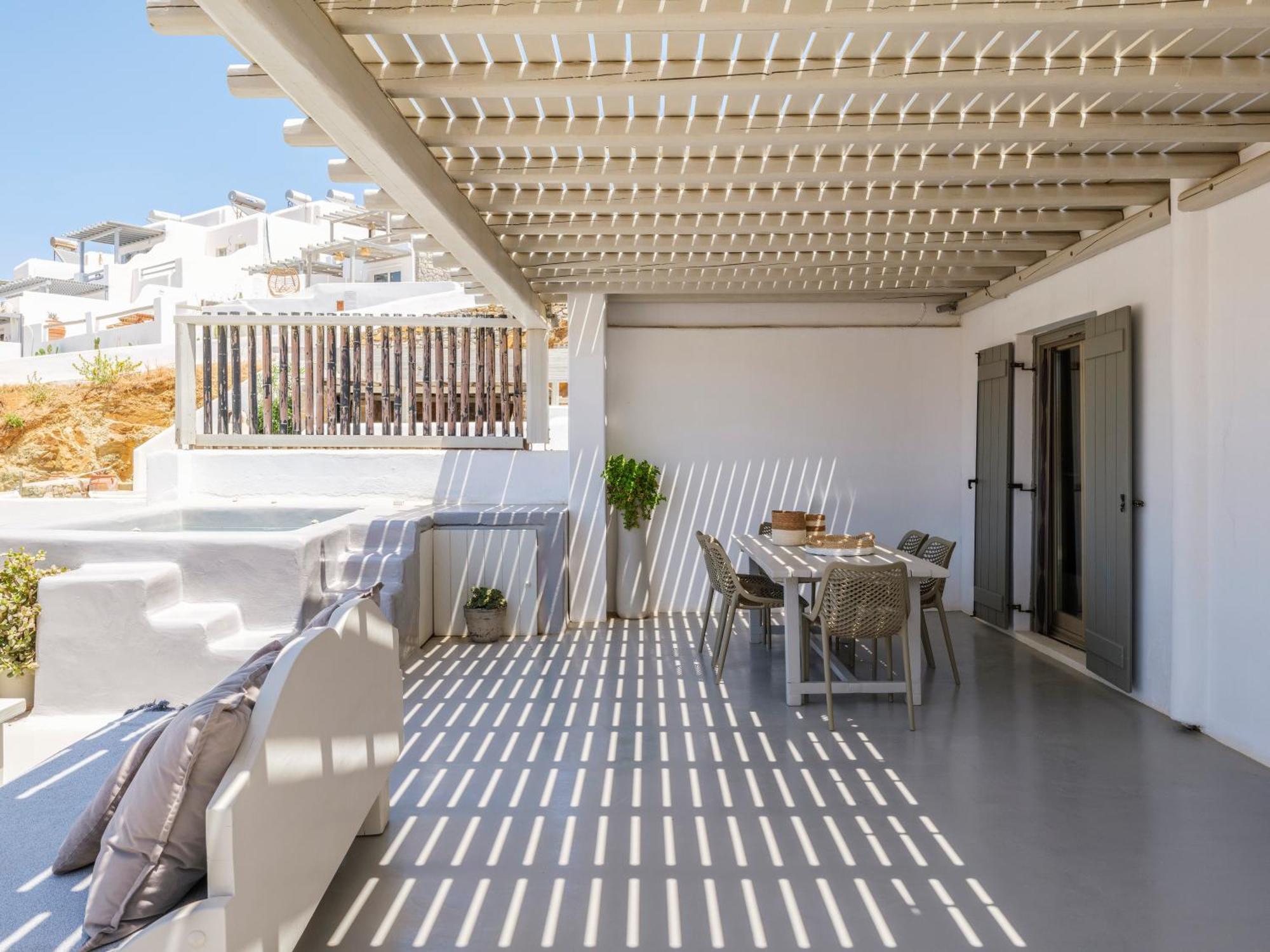 Sea Rock & Sky Private Mykonos Residence Merchia Beach Eksteriør billede