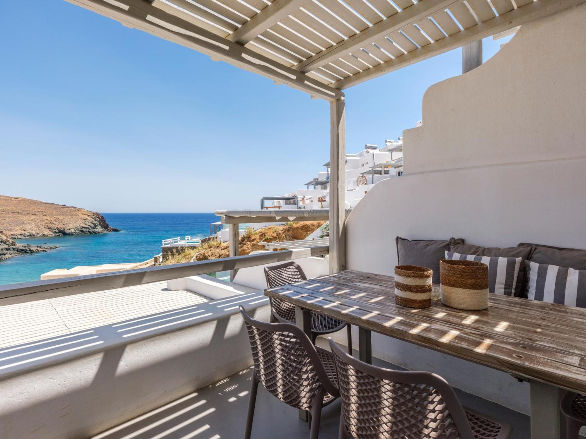 Sea Rock & Sky Private Mykonos Residence Merchia Beach Eksteriør billede