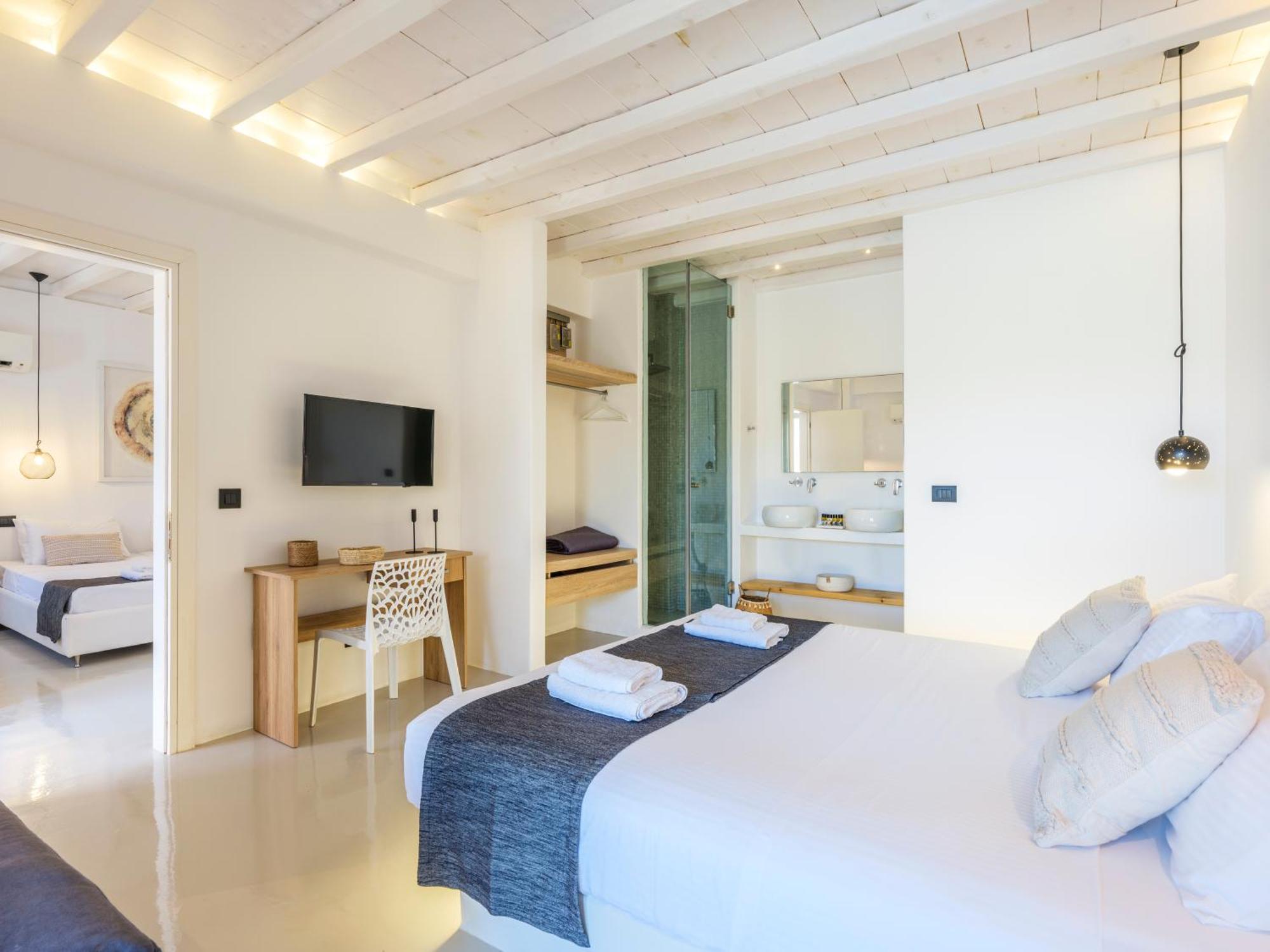 Sea Rock & Sky Private Mykonos Residence Merchia Beach Eksteriør billede