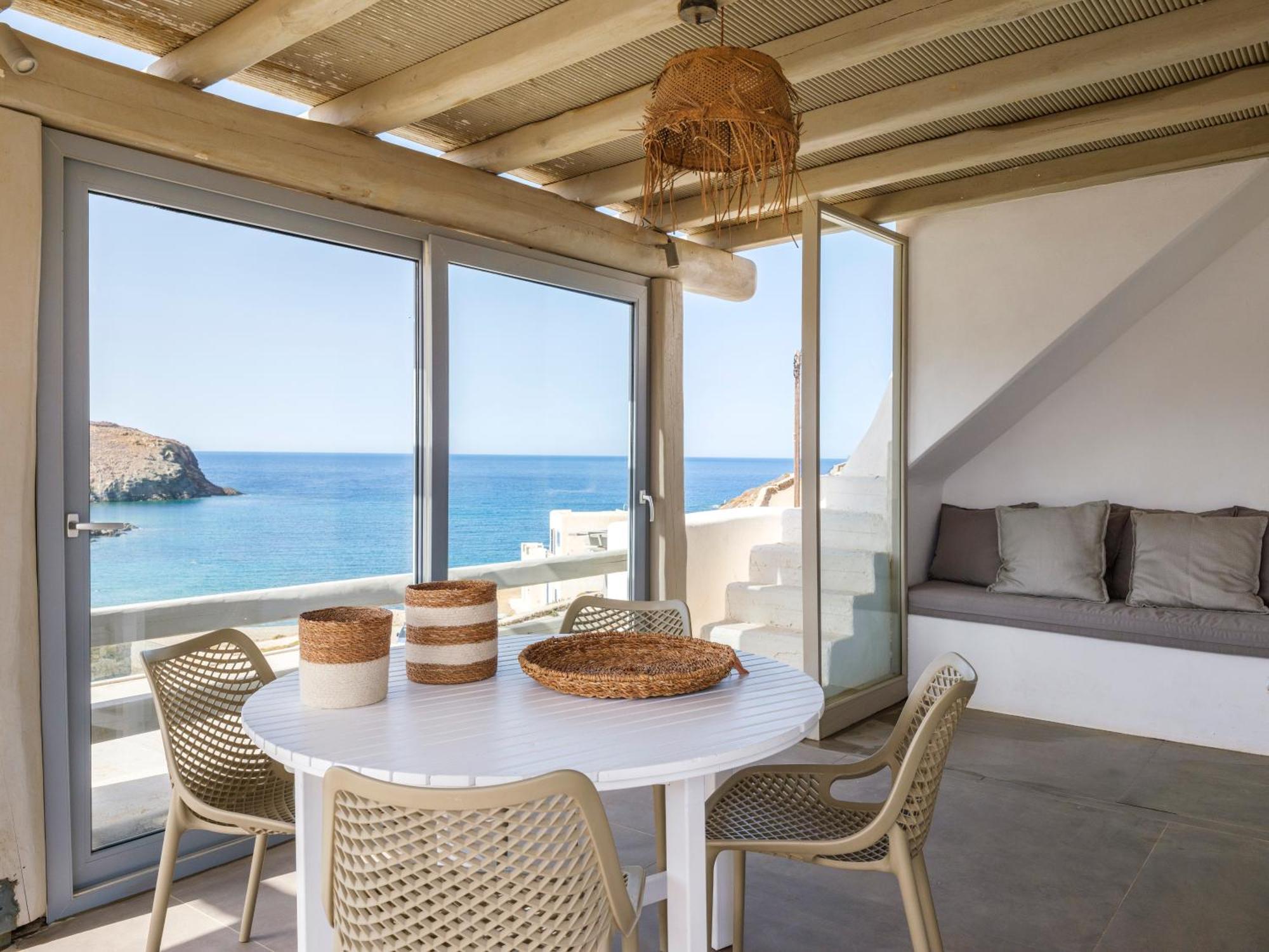 Sea Rock & Sky Private Mykonos Residence Merchia Beach Eksteriør billede