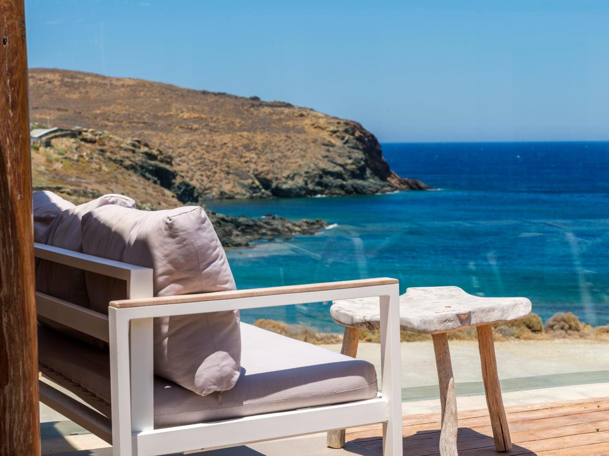 Sea Rock & Sky Private Mykonos Residence Merchia Beach Eksteriør billede